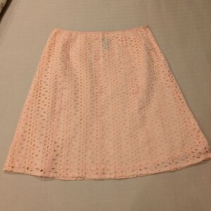 Elegant Peach Lace Skirt